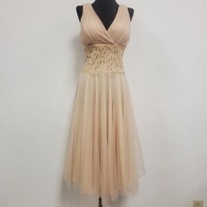 VTG K Petite Womens Y2K Fairy Princess Babydoll Dress Size 8 Petite Ballet Event